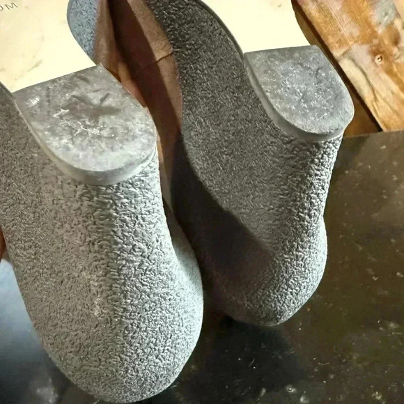 Michael Kors Brown Suede Wedge Heels Size 10 - Picture 5 of 8